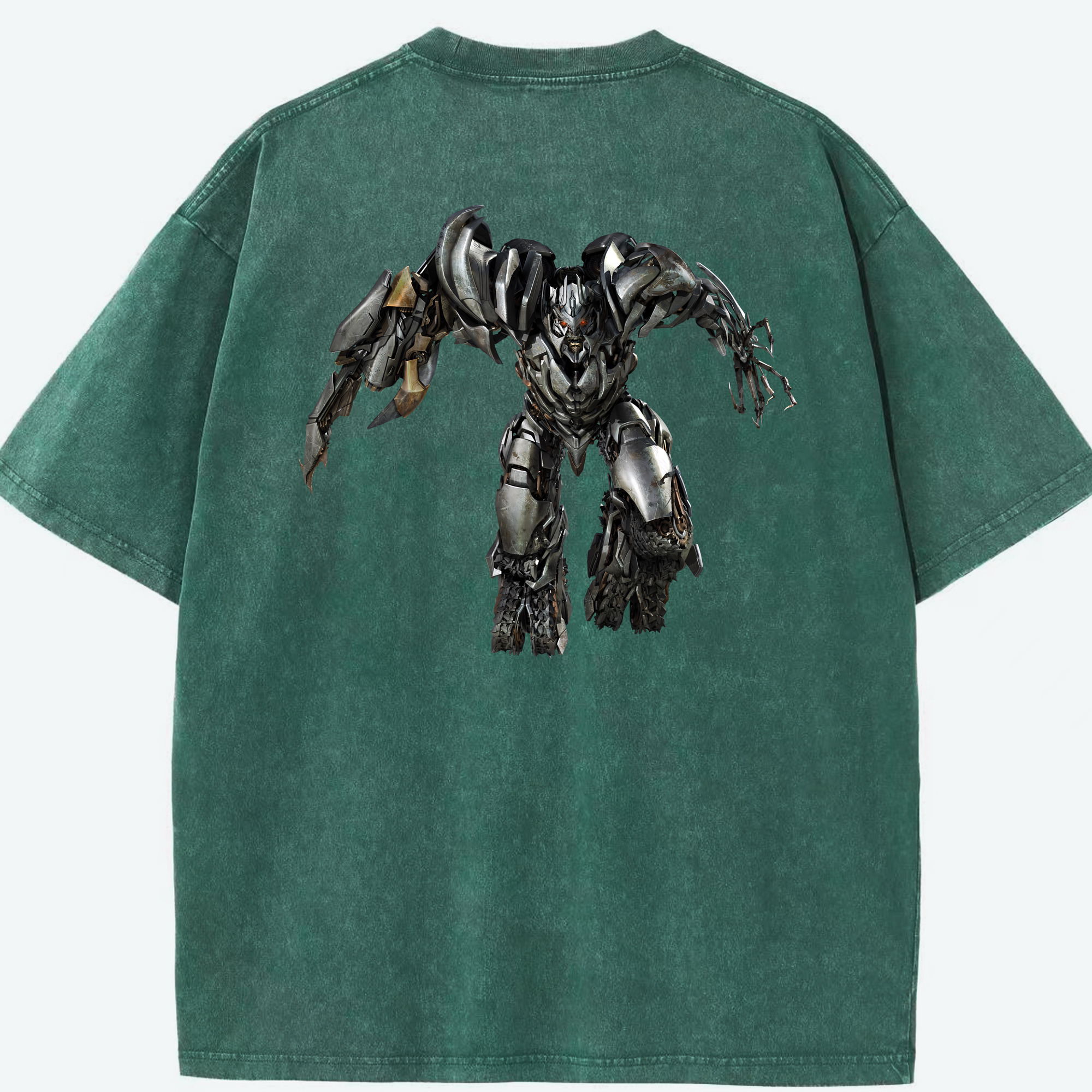 （画像用） Transformers トランスフォーマー 綿100% ヴィンテージ風 半袖Tシャツ（背面プリント）